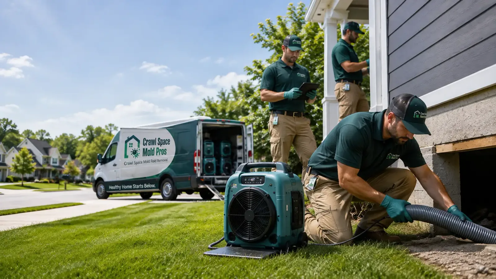 Crawl Space Mold Removal in Amlin, OH